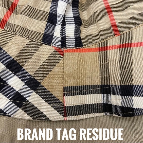 Vintage Burberry Nova Check Reversible Bucket Hat Cap Small/Medium AUTHENTICATED - Picture 6 of 6